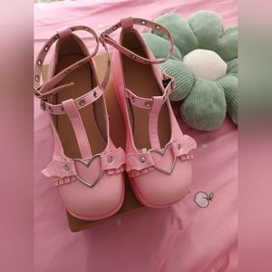 Woman Platform Mary Janes Lolita Chunky Pumps Cute Shoes